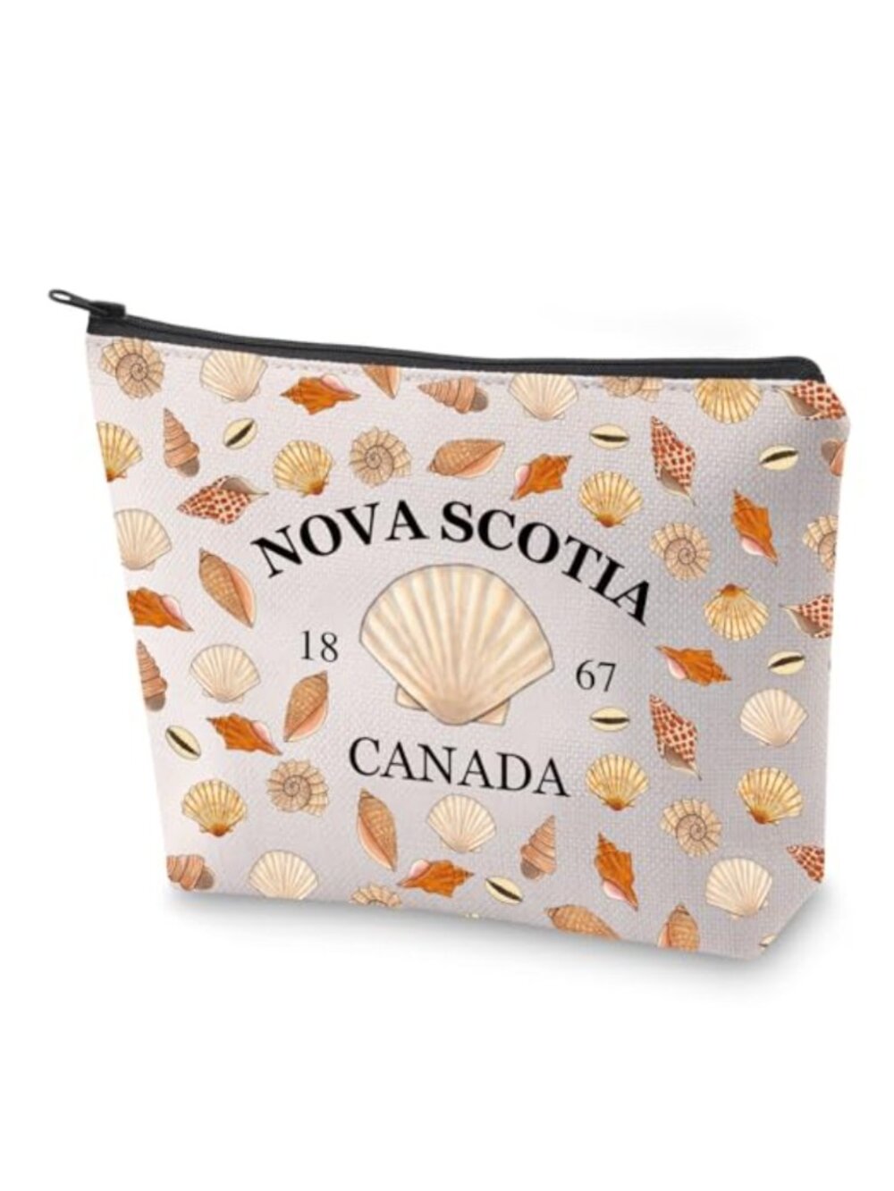 Nova Scotia 1867 Canada Travel Cosmetic Bag Souvenir Makeup Pouch Polyester